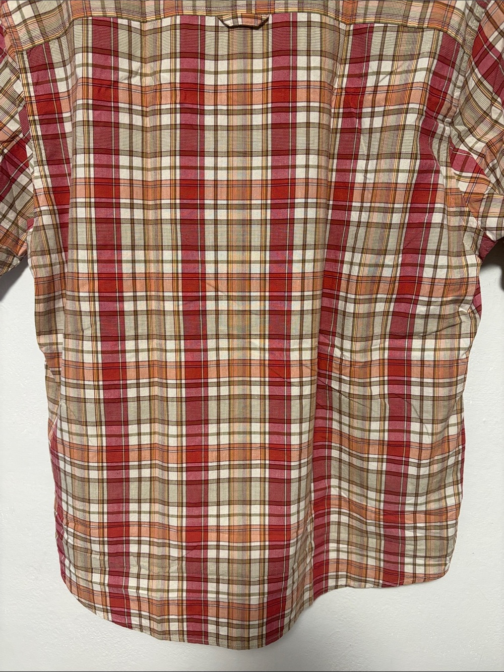 PENDLETON Hiker Shirt Red Plaid Short Sleeve Button Up Men's Large - Picture 5 of 10